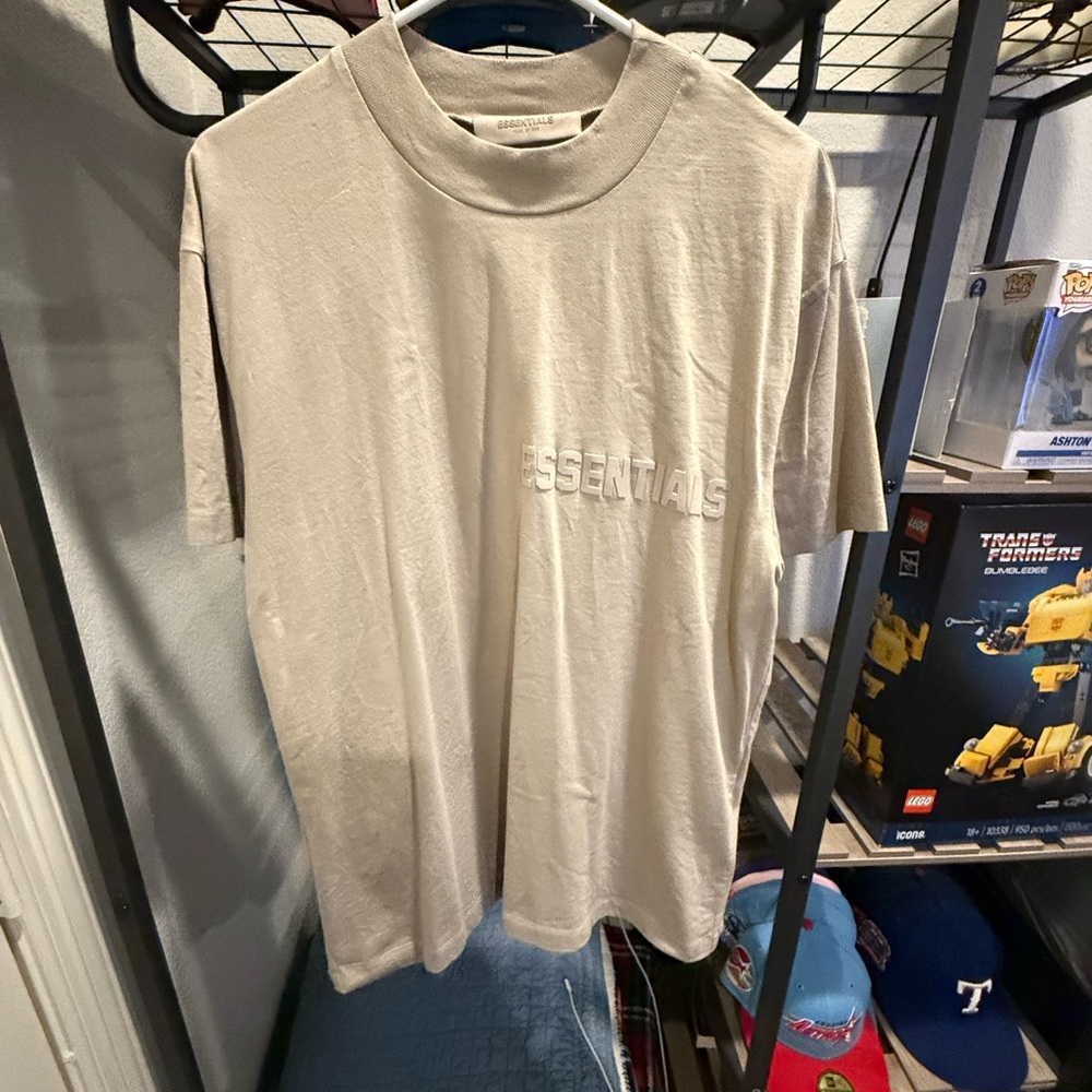 Fear of God Essentials Men's Tan T-Shirt